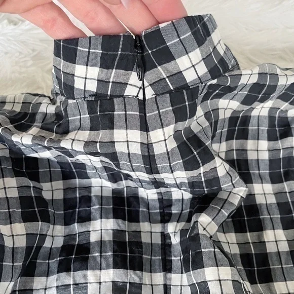 GANNI Houndstooth Black & White Cute Checkered Dress - Picture 8 of 16